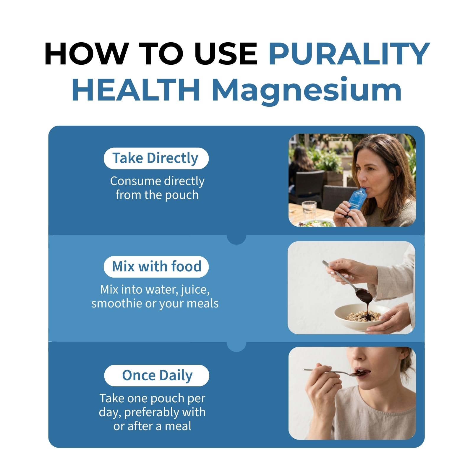 PURALITY HEALTH Dosis diaria Magnesio: guía simple para tu rutina.