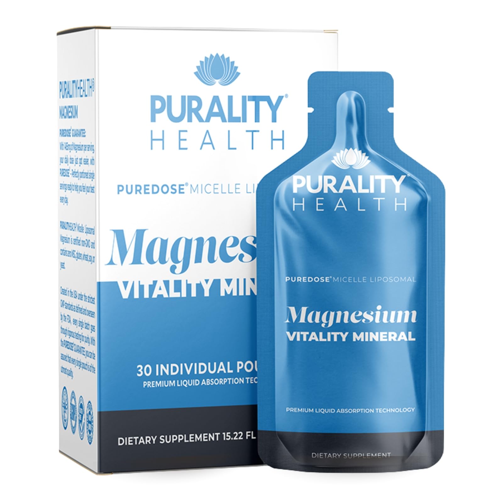 PURALITY HEALTH Magnesio Liposomal Botella: uso diario práctico.