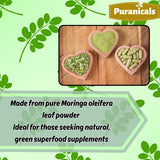 Puranicals Moringa Premium 600 mg por porción para ingesta diaria.