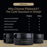 Purblack Resina de alta biodisponibilidad para absorción óptima.