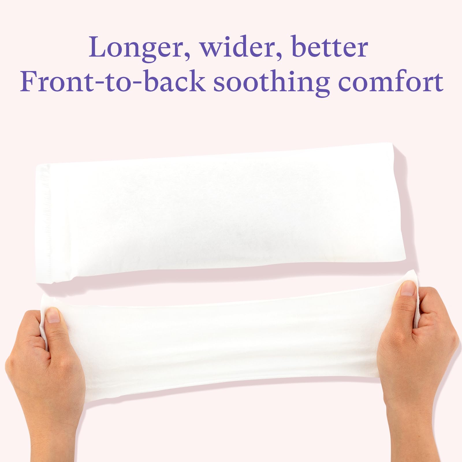 PurComfy protectores enfriantes perineales, empaque práctico para guardar con facilidad.
