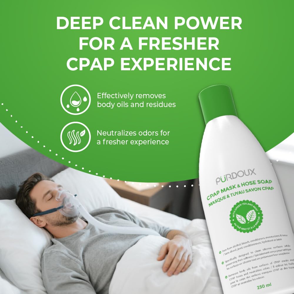 Purdoux CPAP JABÓN PACK3: tres frascos de 250 ml para uso diario.