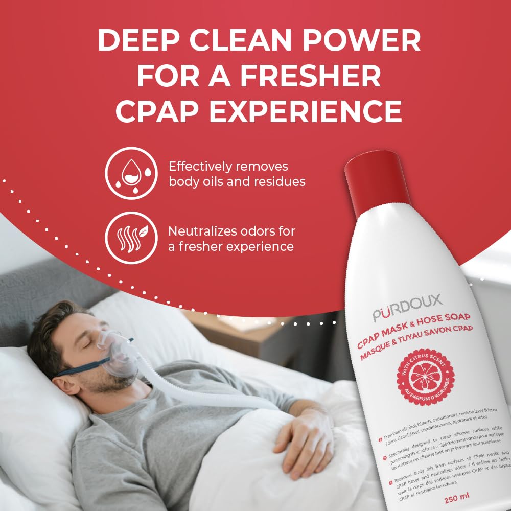 Purdoux CPAP mascara silicona detalle, mantiene elasticidad y suavidad.