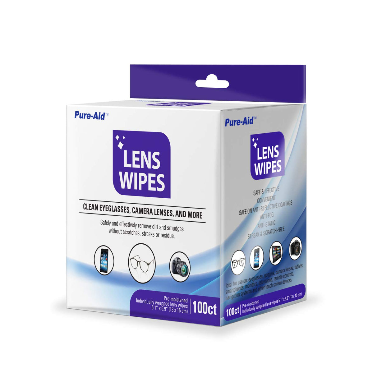 Pure-Aid limpia lentes y pantallas sin rayas