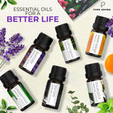 Pure Aroma: aceite esencial de lavanda en frasco, perfecto para calma nocturna
