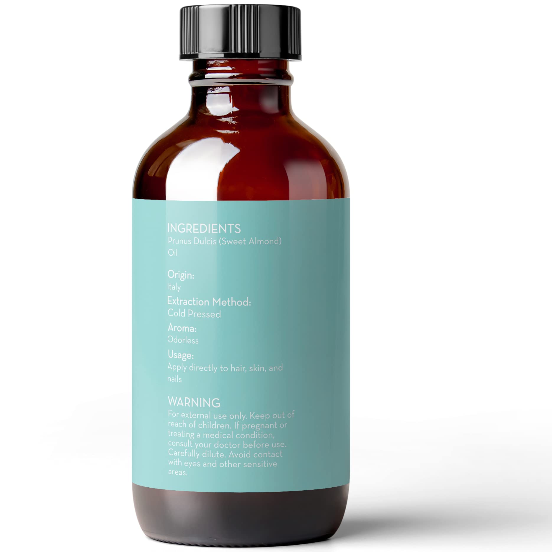 Pure Body Naturals Aceite de Almendras Dulces para uñas y cutículas, hidratación rápida.