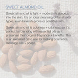 Pure Body Naturals Aceite de Almendras Dulces, perfecto como aceite portador para diluir aceites esenciales.