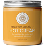 Pure Body Naturals crema caliente en botella para alivio reconfortante tras entrenos
