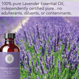 Gotero de Pure Body Naturals lavanda francesa para diluir con aceites portadores.