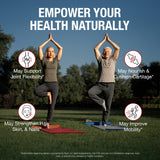 Pure By Nature Joint Support: envase con 180 cápsulas vegetales para uso prolongado.