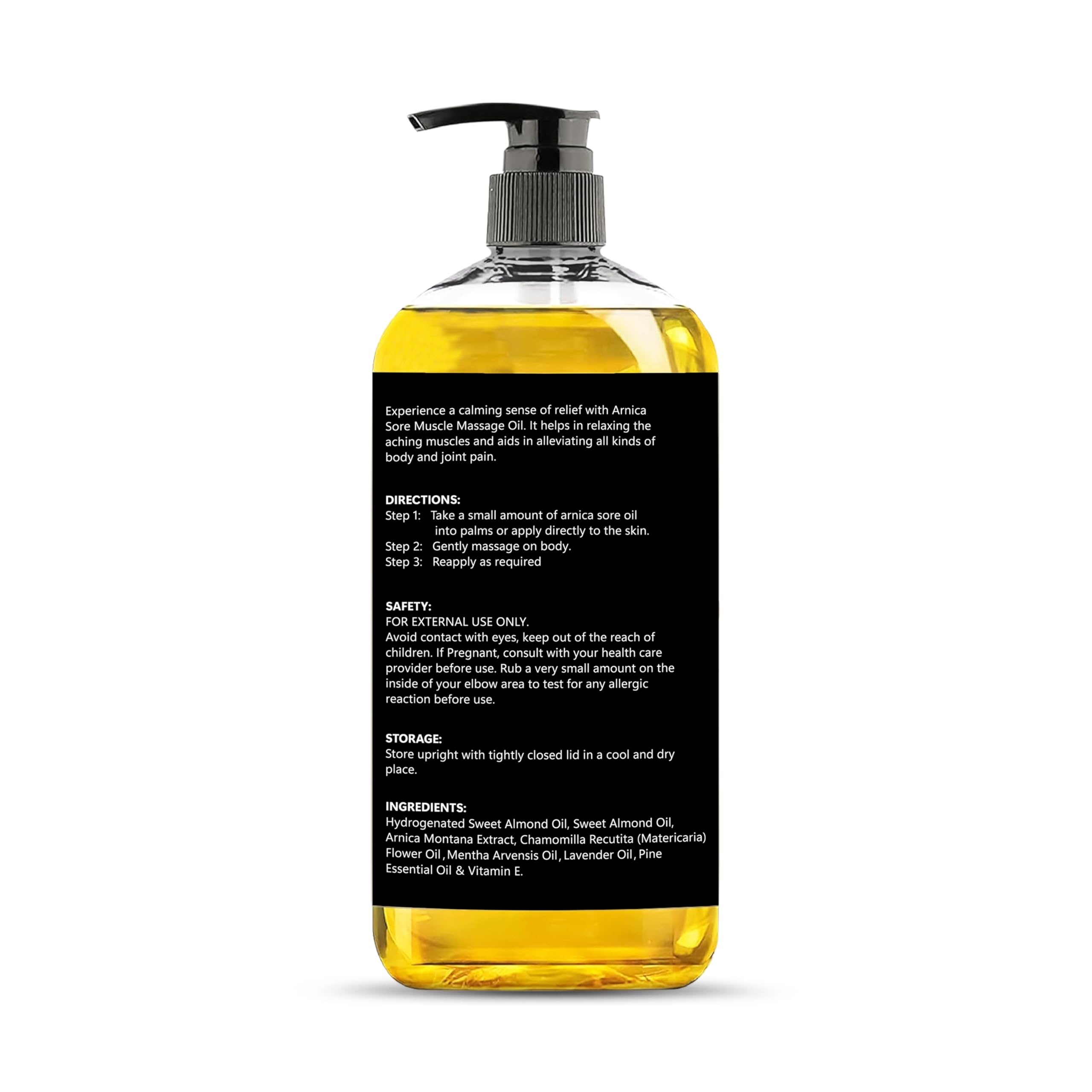 Pure by ZAP Arnica Aceite de Masaje con lavanda y camomila, aroma calmante.