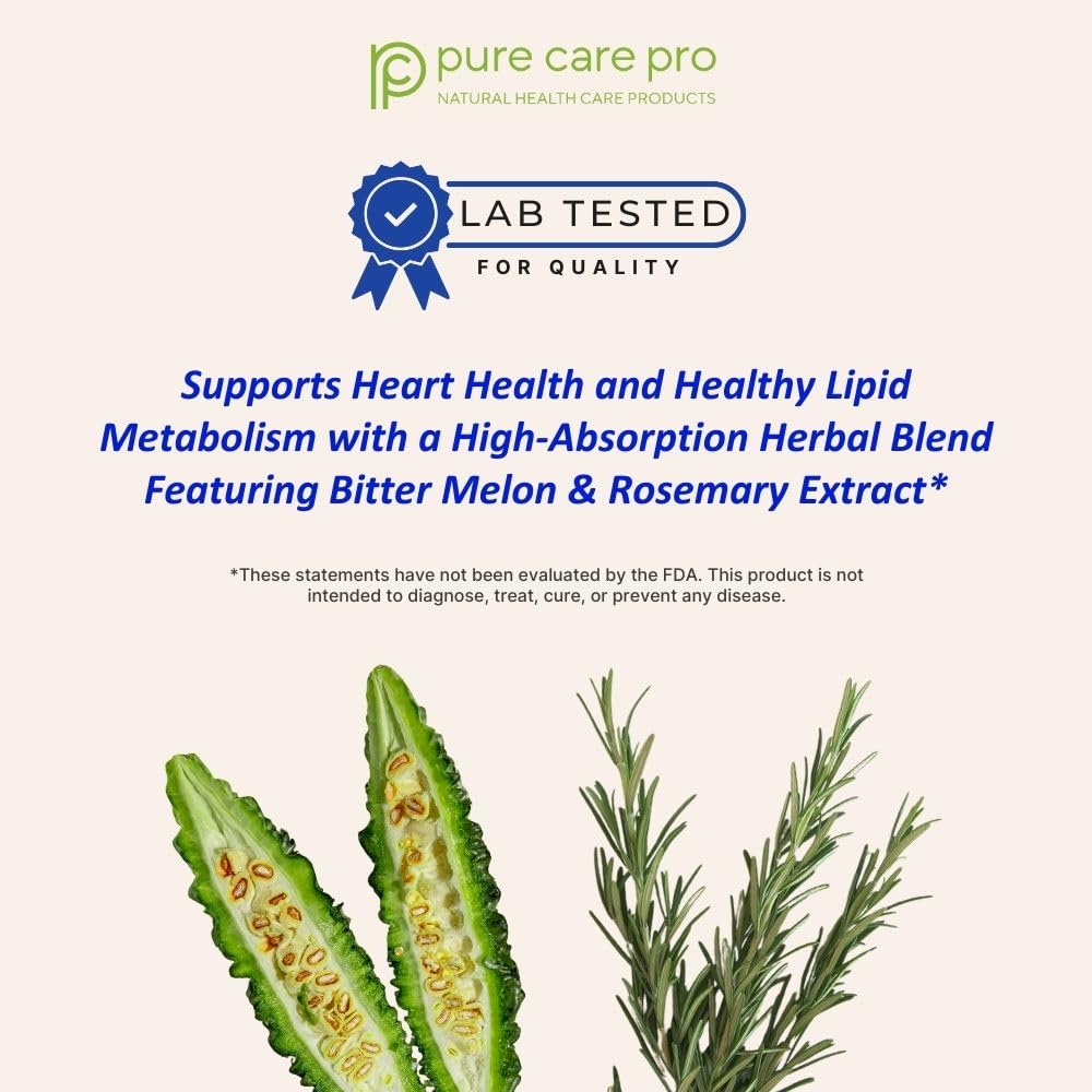 Pure Care Pro Tryglicare cápsulas naturales para apoyar lípidos diarios.