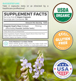 PURE CO etiqueta orgánica USDA, garantía de calidad y pureza