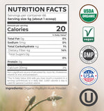 PURE CO Polvo de psyllium para horneados sin gluten con textura.