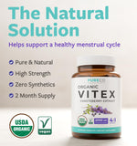 Pure Co Vitex - cápsulas vertidas para uso diario y equilibrio
