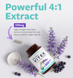 Pure Co Vitex - etiqueta frontal con información de calidad y orgánico