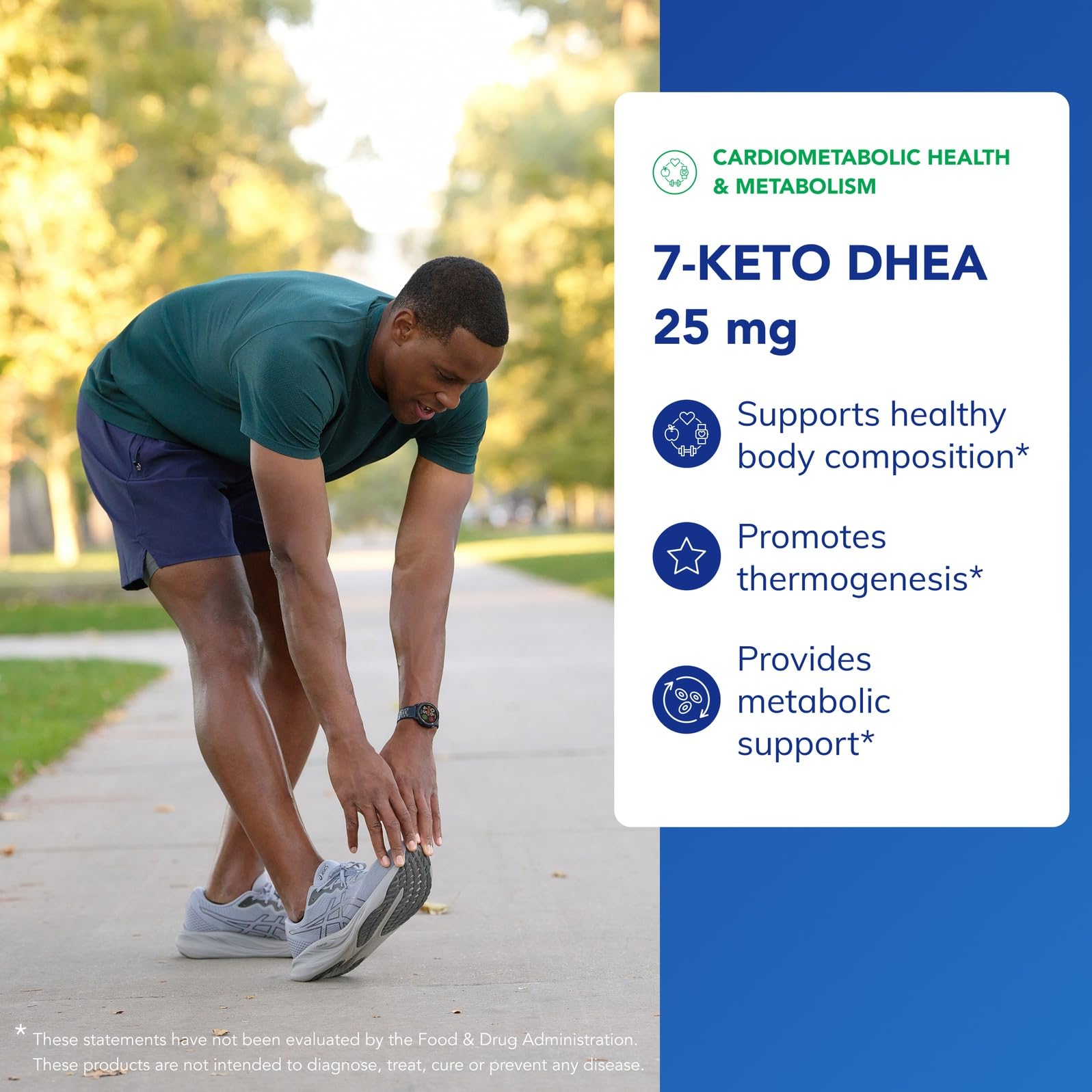 Pure Encapsulations 7-Keto DHEA, etiqueta frontal clara y legible de ingredientes