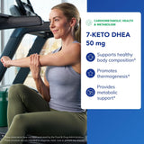 Etiqueta frontal de Pure Encapsulations 7-Keto DHEA para dosis rápidas.