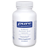 Pure Encapsulations ácido ascórbico amortiguado cápsulas en envase, práctico para uso diario