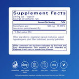 Pure Encapsulations botella de ácido pantoténico para uso diario