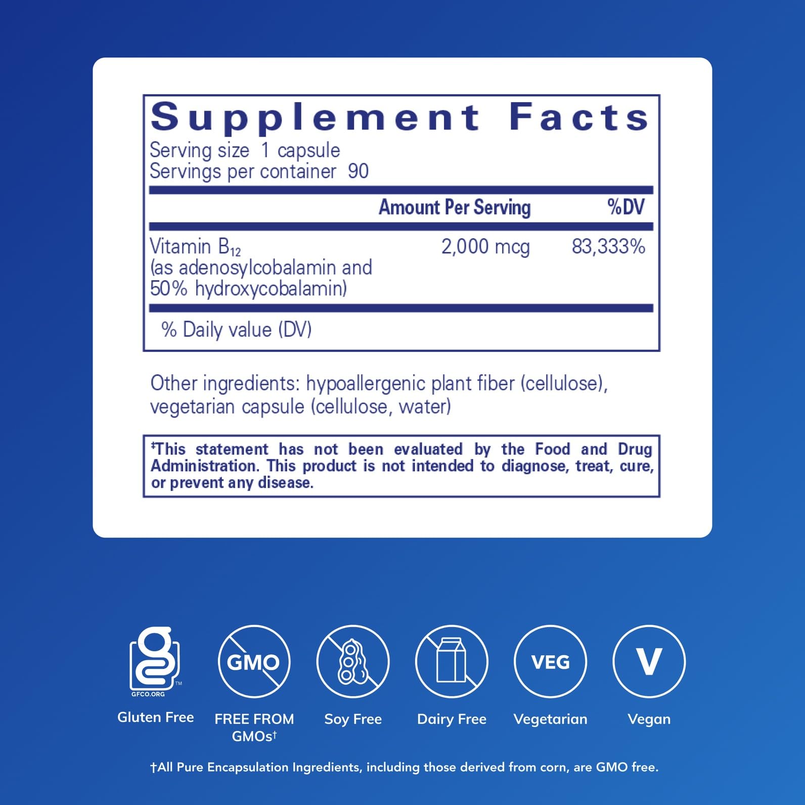 Adenosil-Hidroxocobalamina, cápsulas en frasco para apoyo neurológico y bienestar.