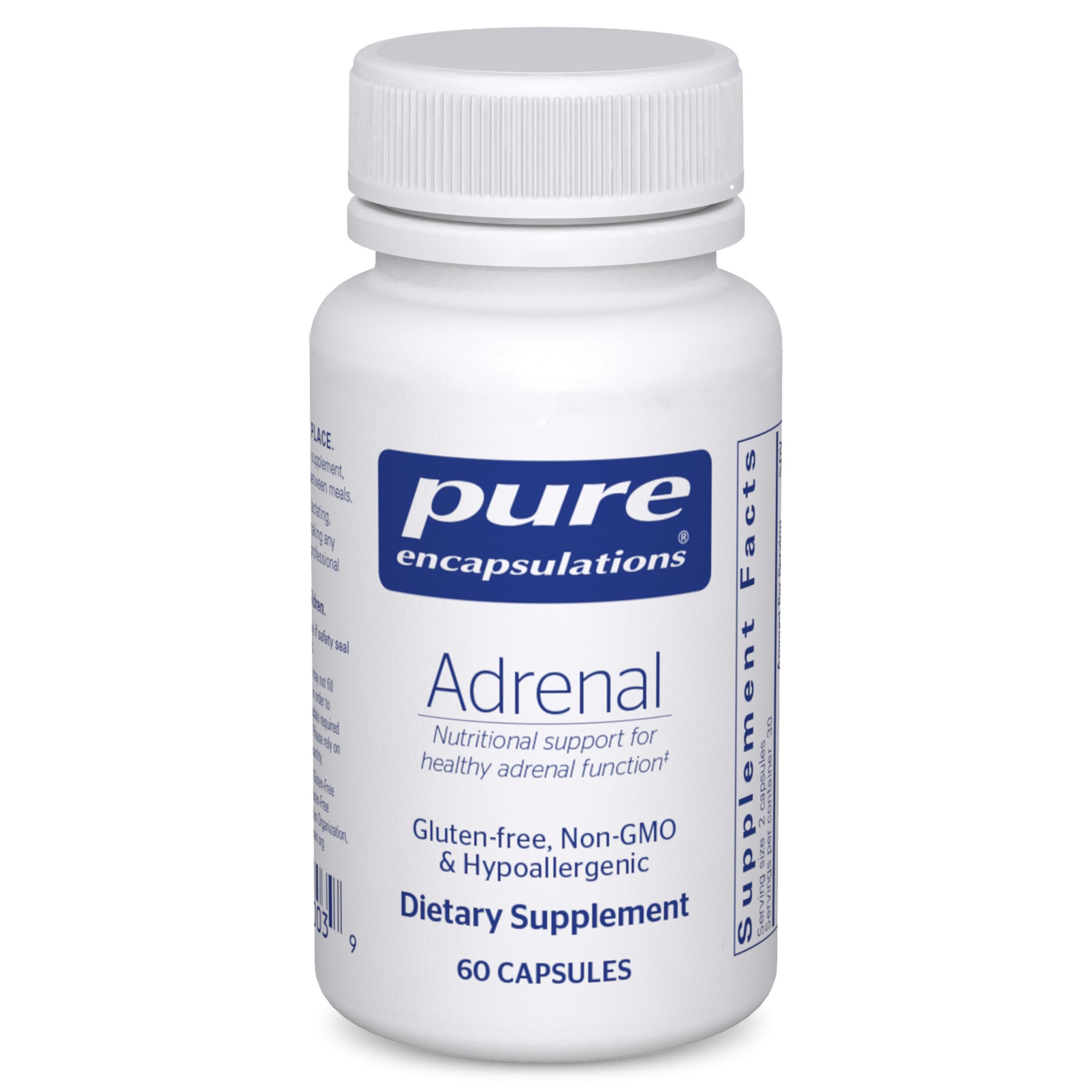 Pure Encapsulations Adrenal Cortex: cápsulas para uso diario y apoyo a la función adrenal.