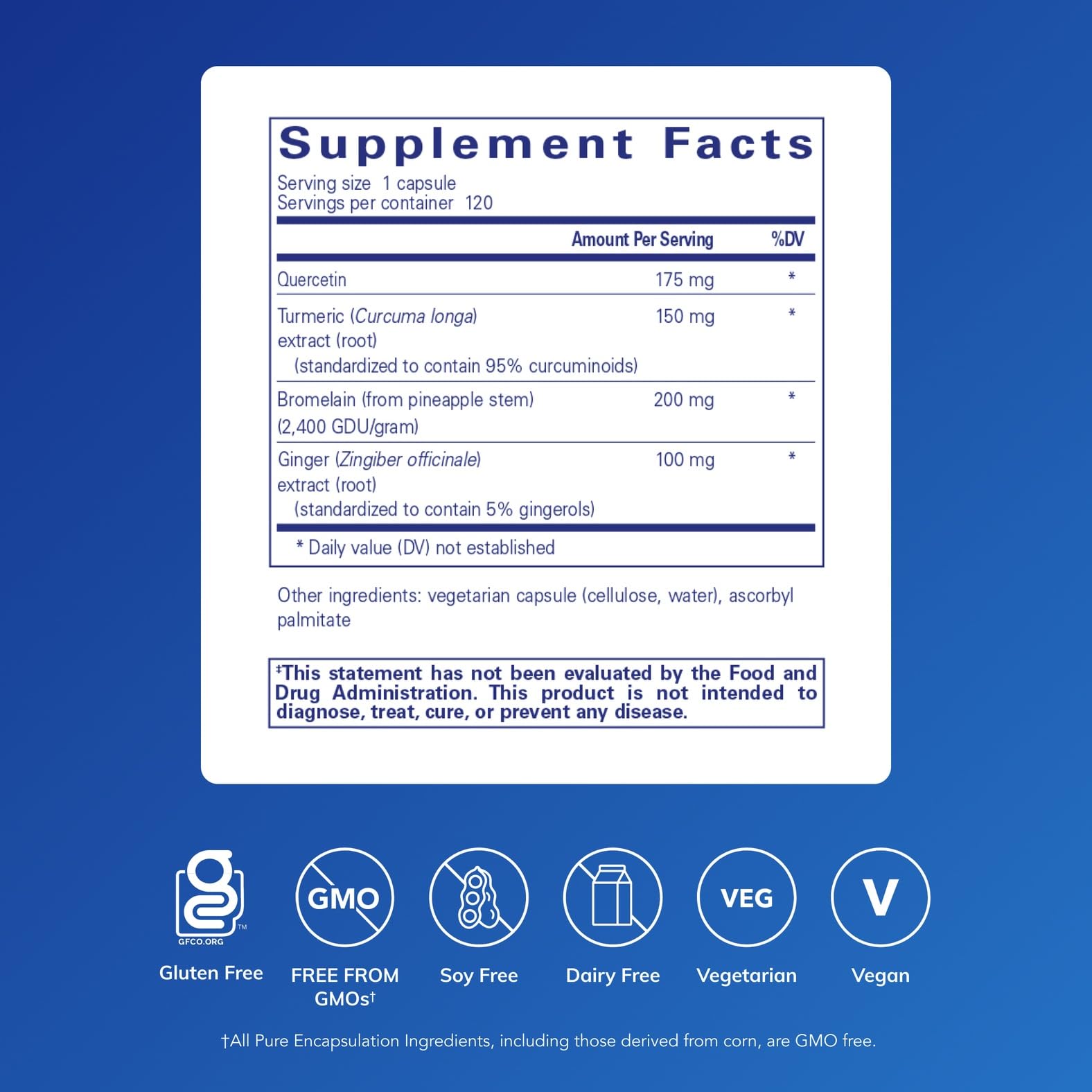 Cápsulas de Pure Encapsulations A.I. Formula, fácil dosificación para una rutina diaria.
