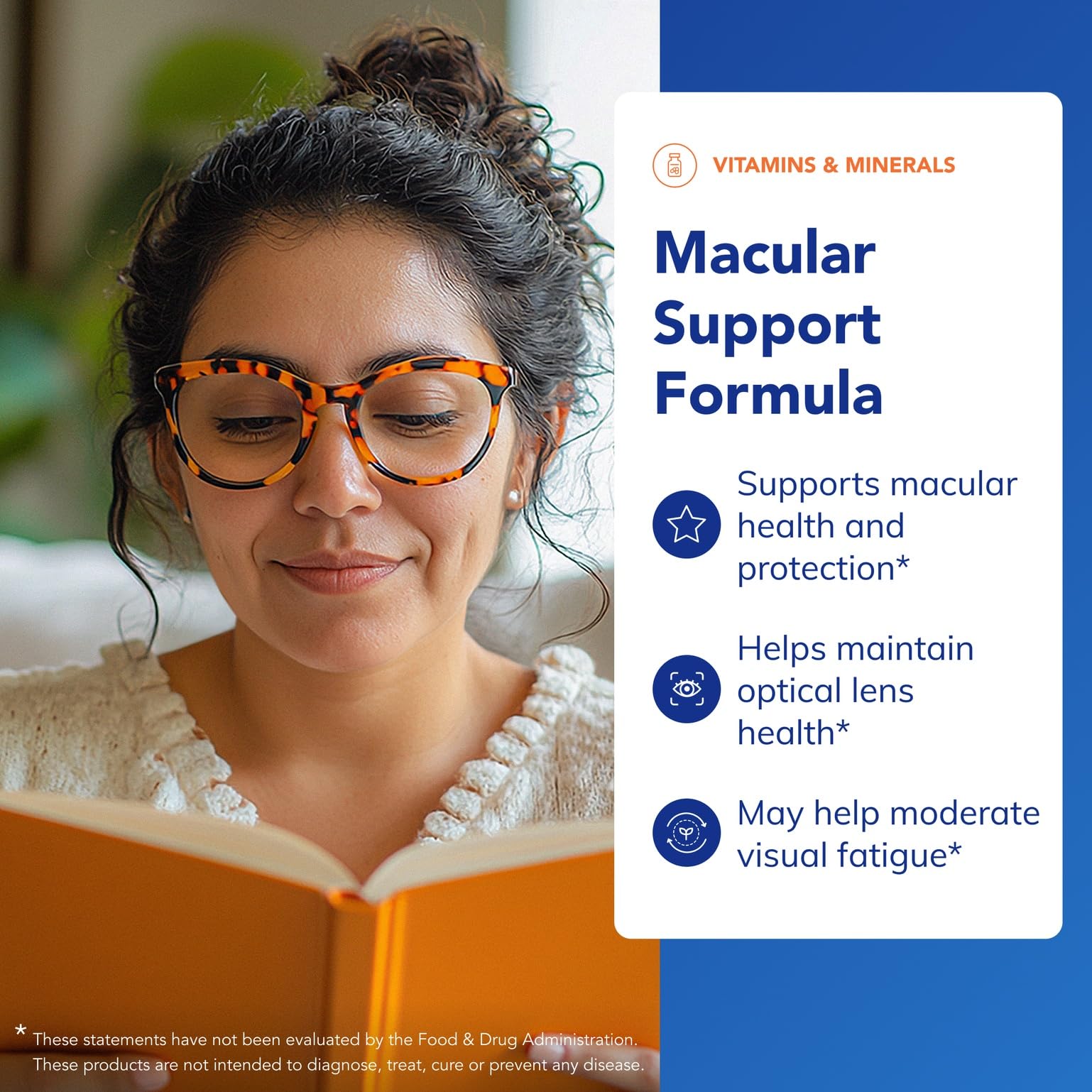 Pure Encapsulations apoyo macular etiqueta clara para ver ingredientes