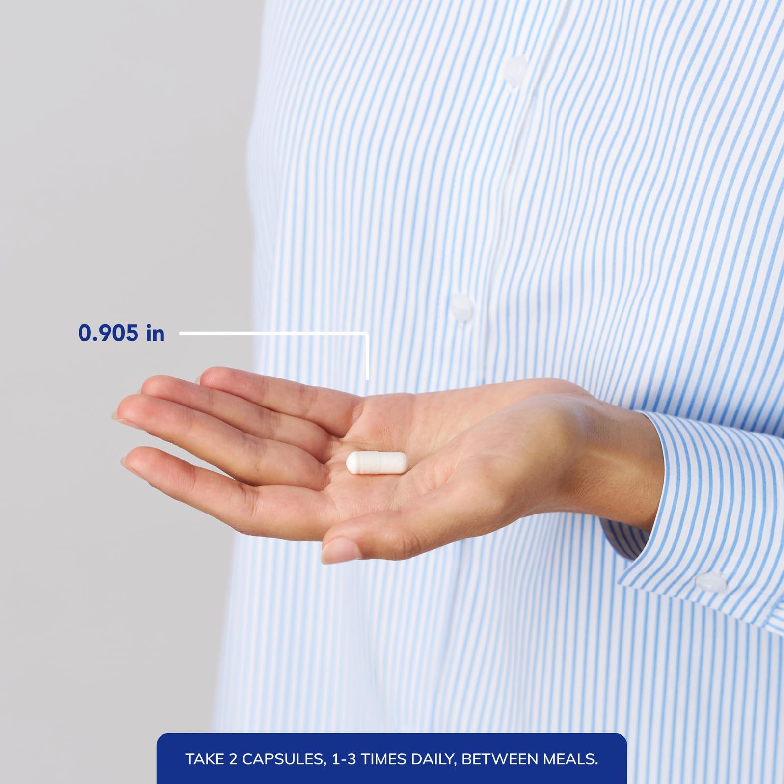 Pure Encapsulations L-arginina cápsulas con agua, ingesta diaria fácil.