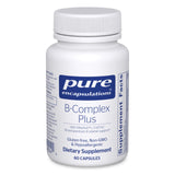Pure Encapsulations B-Complex Plus: botella de cápsulas, preparación para apoyo general de energía