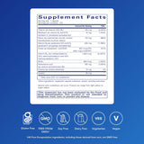 Etiqueta frontal de Pure Encapsulations B6 Complex para vitaminas B y salud cerebral.