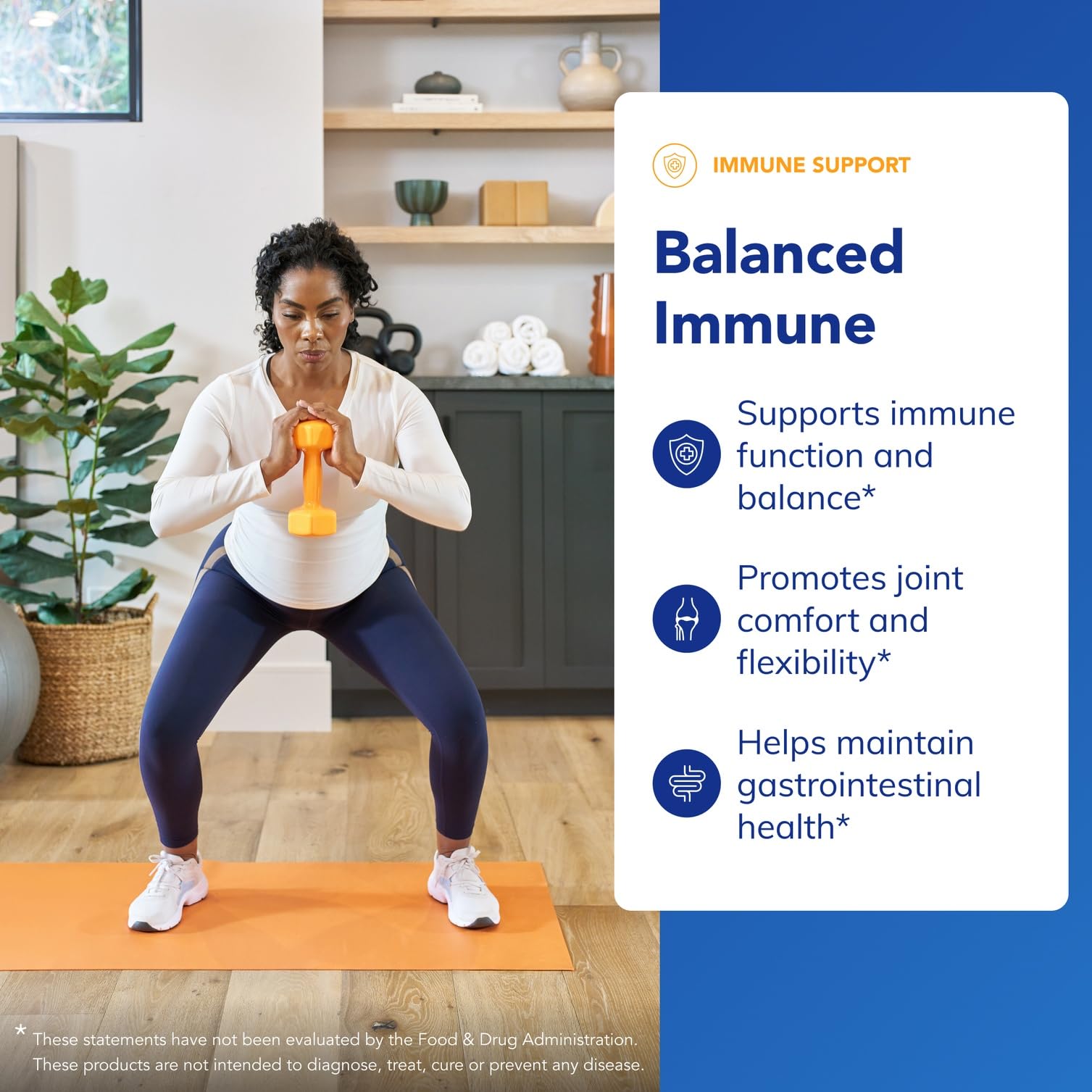 Pure Encapsulations Balanced Immune: etiqueta frontal con ingredientes clave