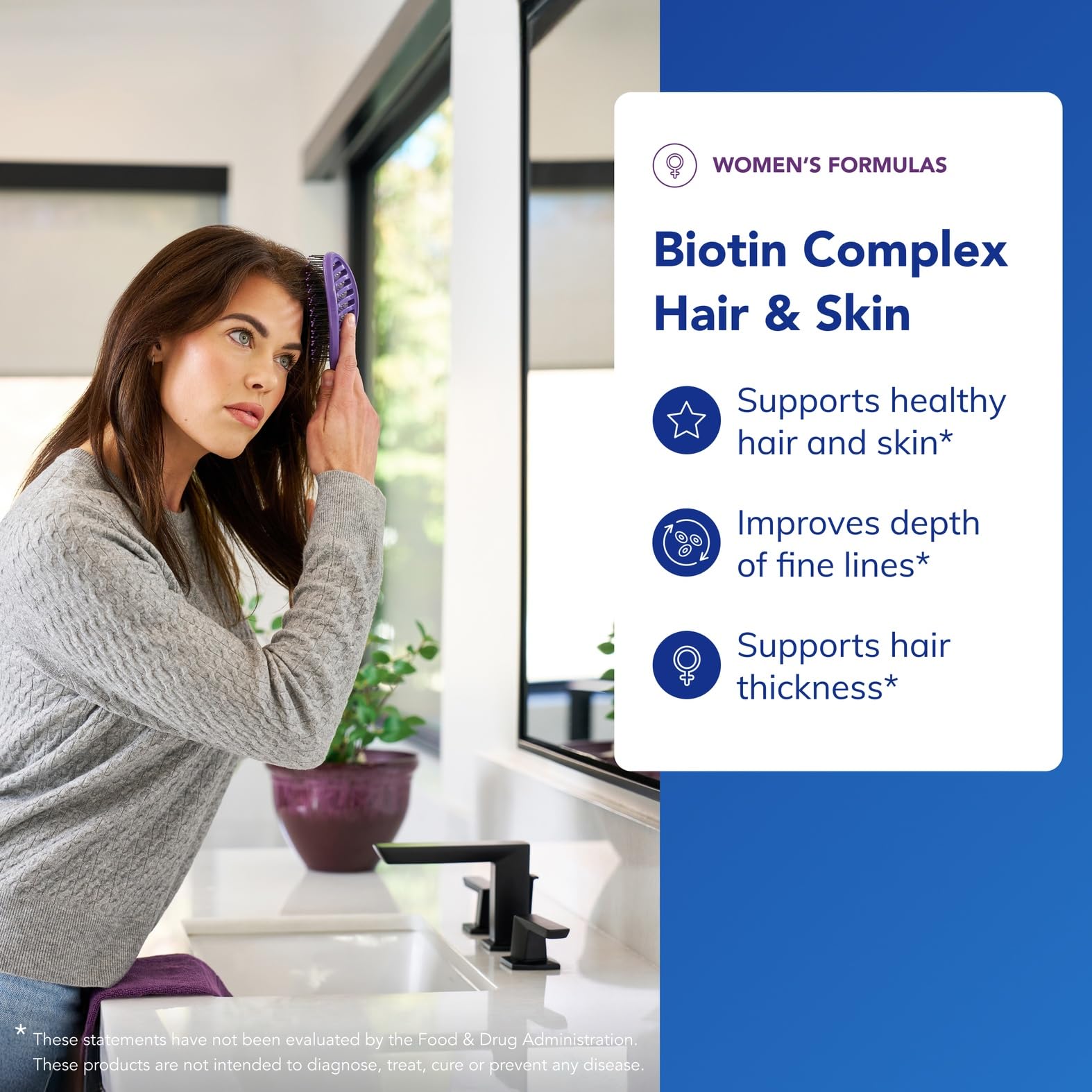 Capsulas Pure Encapsulations Biotin Complex, dosis diaria fácil.