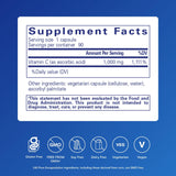 Botella Pure Encapsulations de ácido ascórbico, ideal para uso diario
