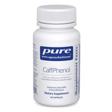 Pure Encapsulations CaffPhenol: botella de cápsulas para energía equilibrada y foco sostenido.