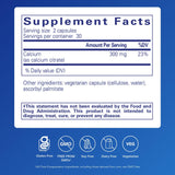 Pure Encapsulations Calcio Citrato etiqueta clara facilita la dosis diaria