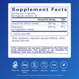 Etiqueta de Pure Encapsulations Calcium Magnesium Citrate, información nutricional para uso diario seguro.