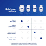 Pure Encapsulations Calcium MCHA, detalle de etiqueta que destaca sin gluten