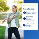 Etiqueta de Caprylic Acid de Pure Encapsulations, información de calidad y pureza.