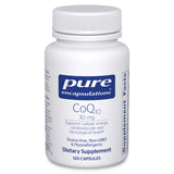 Pure Encapsulations CoQ10 30 mg, botella, soporte de energía celular para el día a día.
