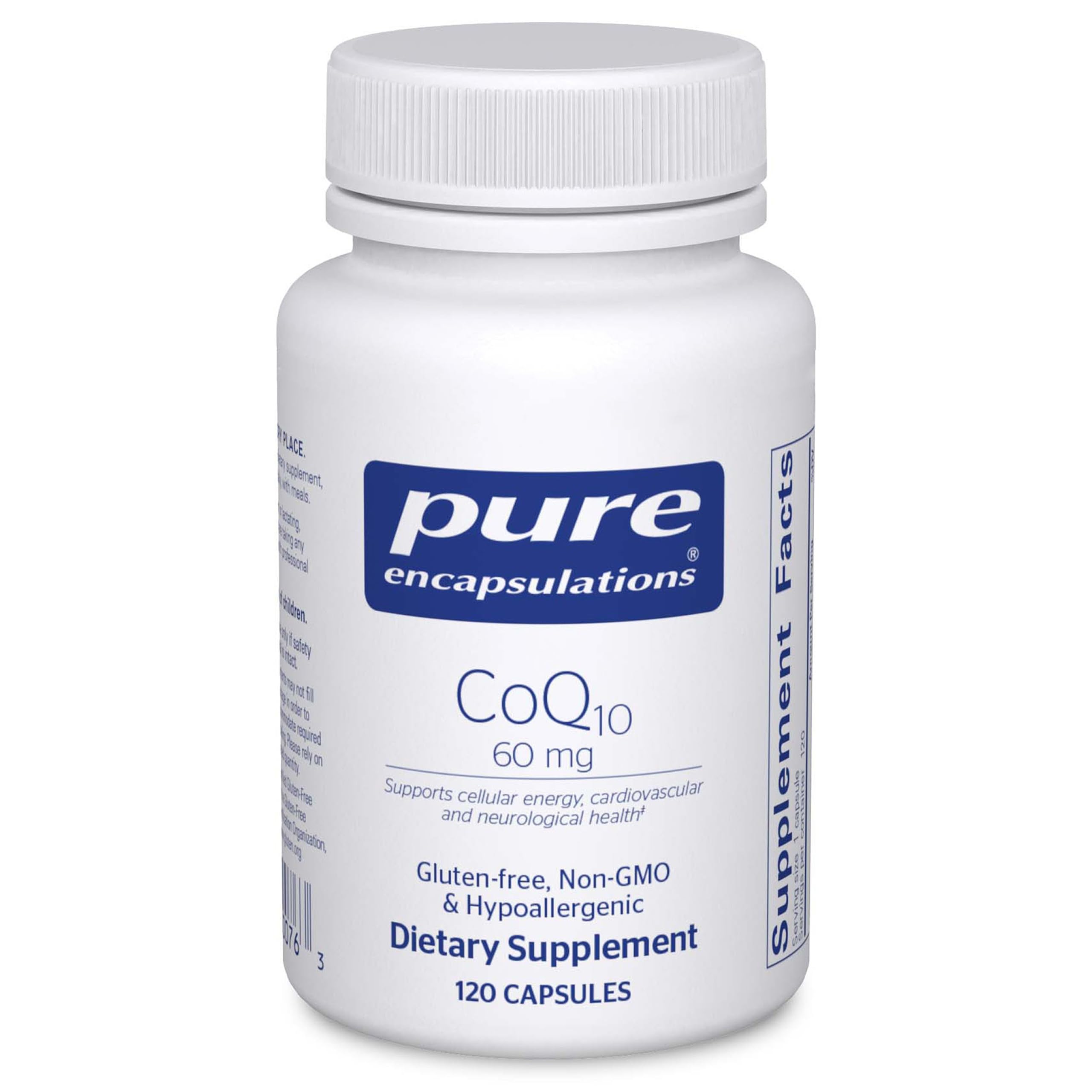 Pure Encapsulations CoQ10 cápsulas para energía diaria y salud celular