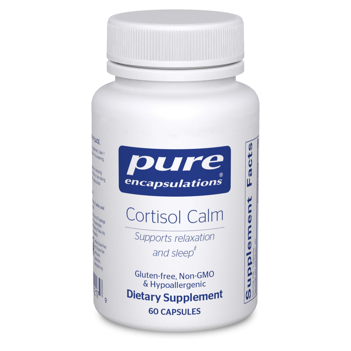 Pure Encapsulations Cortisol Calm: cápsulas en frasco para apoyo diario y relajación