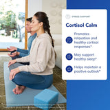 Pure Encapsulations Cortisol Calm: etiqueta clara que destaca ashwagandha y L-teanina