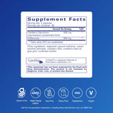 Etiqueta del producto Pure Encapsulations Cranberry D-Mannose con ingredientes veganos.