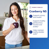Etiqueta de Cranberry NS mostrando lista de ingredientes y ausencia de alérgenos.