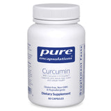 Pure Encapsulations Curcumin: botella con cápsulas para apoyo diario de movilidad.
