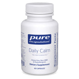 Pure Encapsulations Daily Calm: botella de capsulas para apoyo calmante diario.