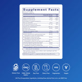 Pure Encapsulations Daily Stress Formula, etiqueta frontal, información clara del producto y beneficios.