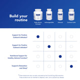 Pure Encapsulations Daily Stress Formula, lista de ingredientes premium para salud consciente.