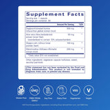 Pure Encapsulations DGL Plus: etiqueta de la botella con diseño claro y legible.